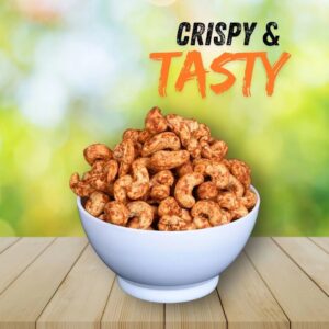 Spicy Roasted Masala Cashew without oil | Crispy & tasty | Roasted Masala Cashew Nuts