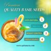 Raw Basil seeds | Sabja Seeds Healthy & Premium Quality Basil Seeds for eating