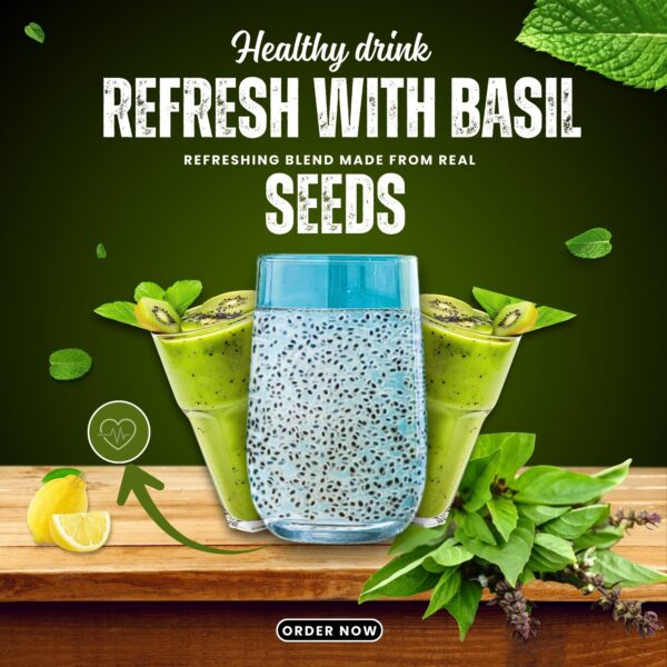 Raw Basil seeds | Sabja Seeds Healthy & Premium Quality Basil Seeds for eating