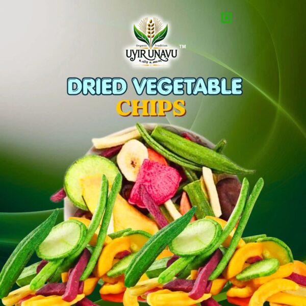 Dried vegetables Mix Chips Crispy & Crunchy Healthy Dried vegetables Snacks No Preservatives | Fiber Rich Vegetable Chips