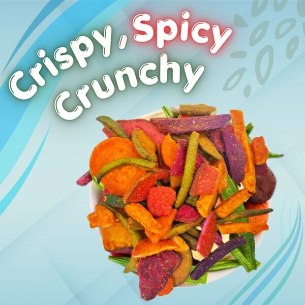 Dried vegetables Masala Mix Chips Crispy & Crunchy Healthy Dried vegetables Snacks No Preservatives | Fiber Rich Vegetable Chips